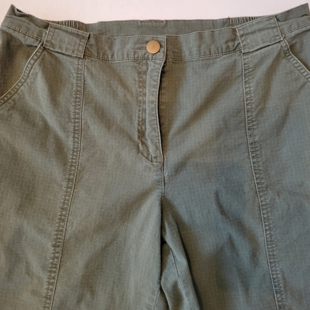 Ruby Rd elastic button zip cotton pants size‎ 12P - image 4